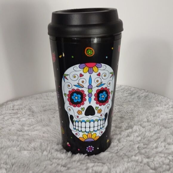New Day Of The Dead Travel Coffee Mug - Picture 1 of 5